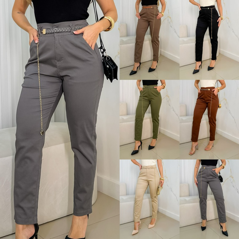 Shop calça feminina sarja Hotsell Black Friday