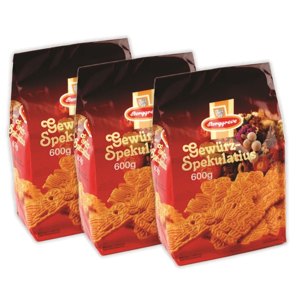 Biscoitos Spekulatius Com Especiarias 600g Borggreve ( 3 X 600g ...