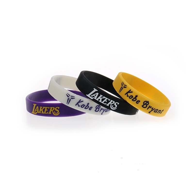 Braccialetti Silicone Kobe Bryant 24 - Set 4 Pezzi, Per Sport E Stile, Unisex - Foto 5