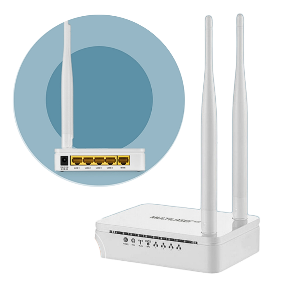 Modem Roteador Wireless Multilaser N300 RE172 - 2 Antenas USADO com fonte