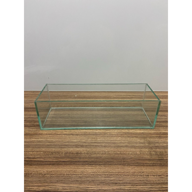 Vaso Cachepot Vidro Retangular Floreira 30x10x8