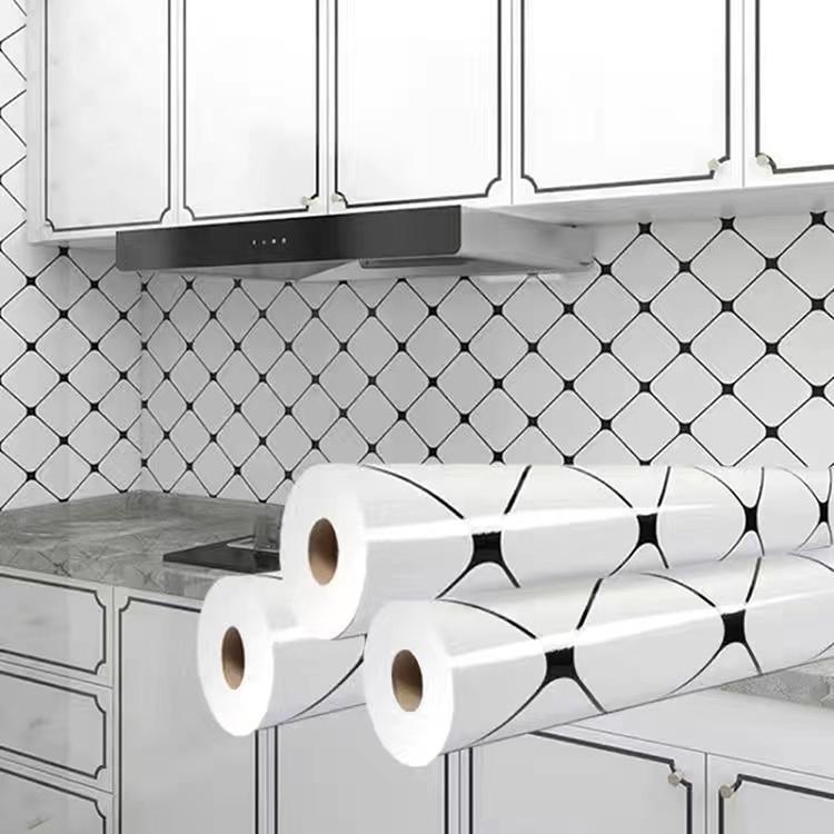 Papel de Parede para cozinha Vinil Lavavel Impermeavel 1 metro x 30cm ...