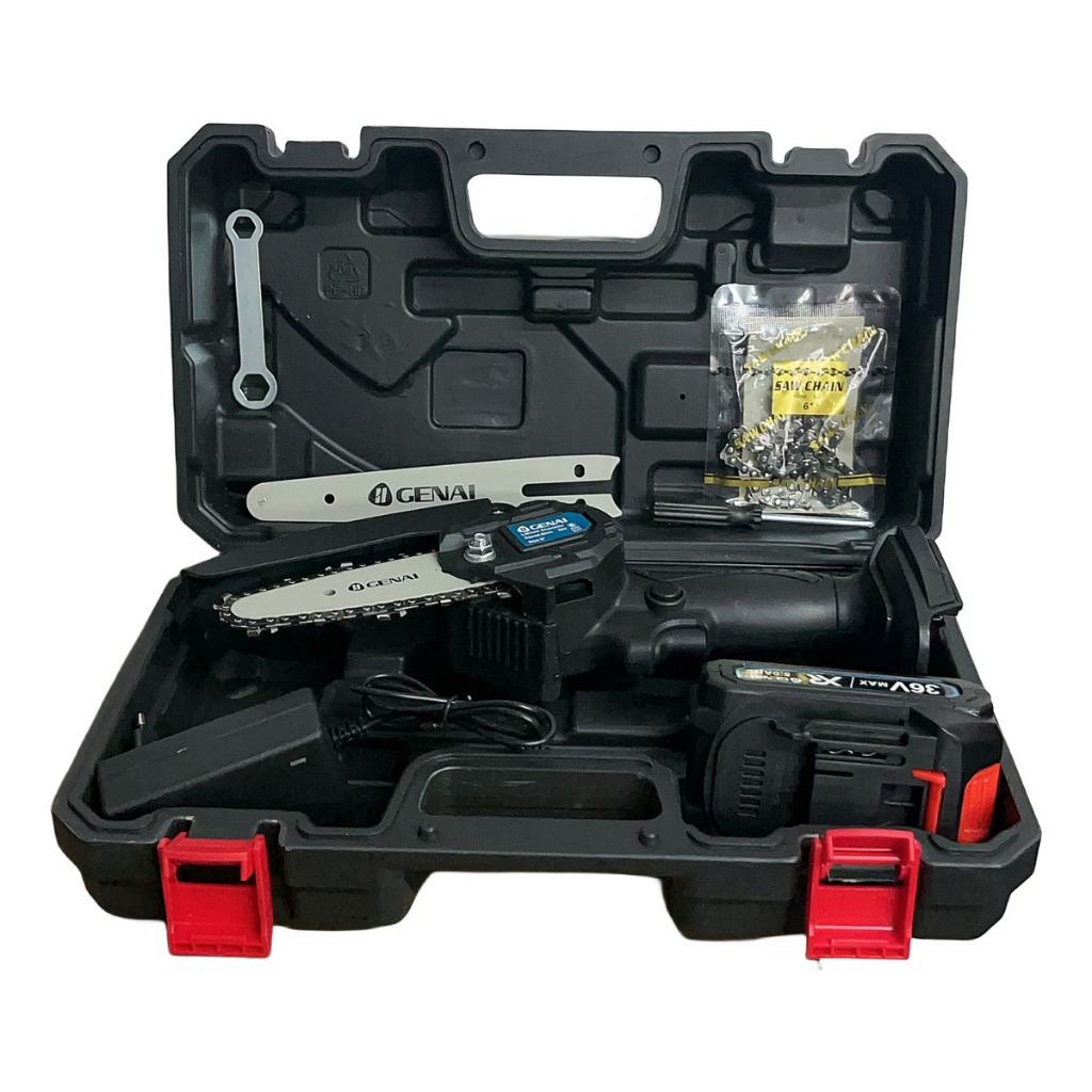 Imagem do produto Moto Serra 2 Bateria Mini Serra Eletrica 36V Bivolt 600w 4" E 6" 8