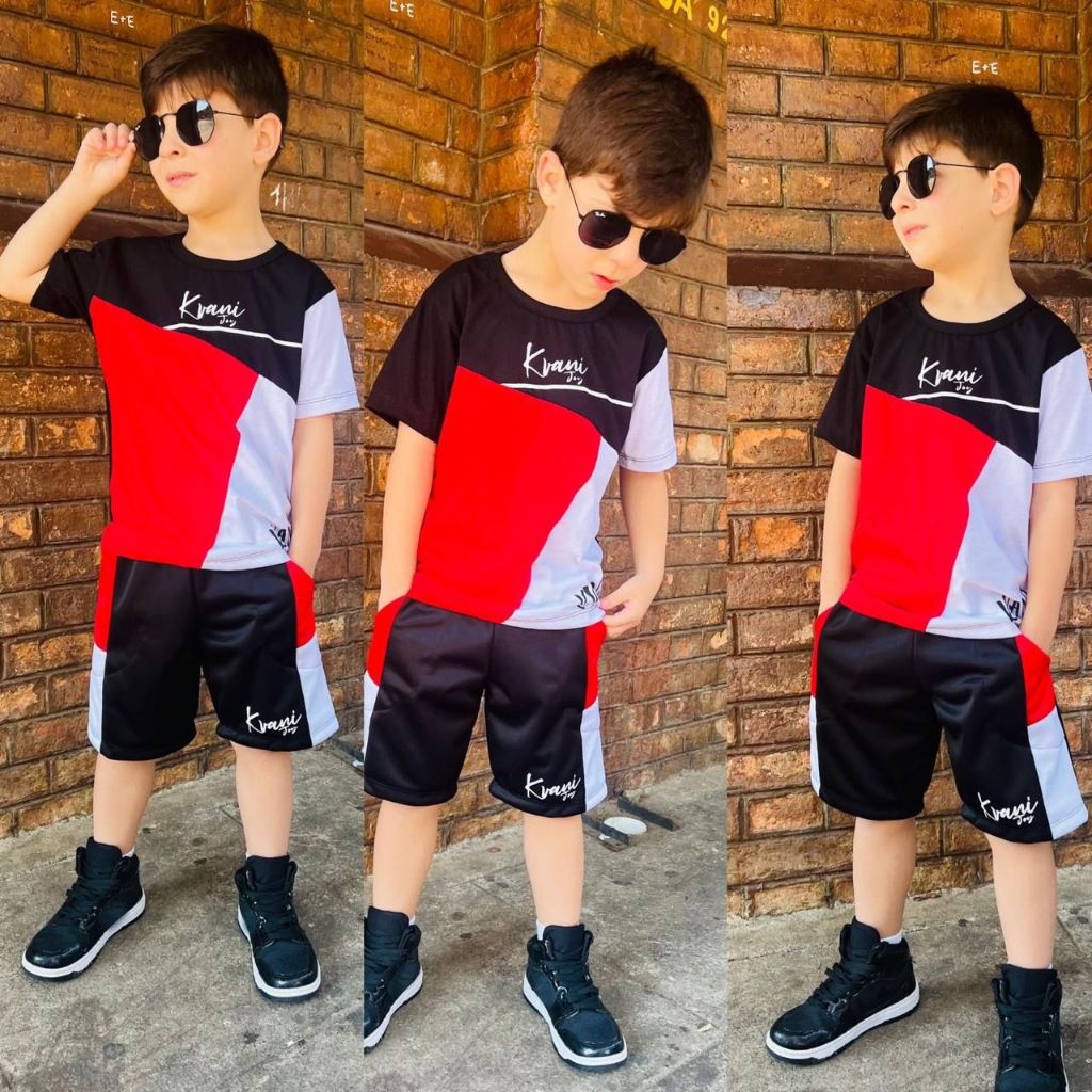 Conjunto de Roupas Infantis para Criança de 2 ao 12 anos - Short ...