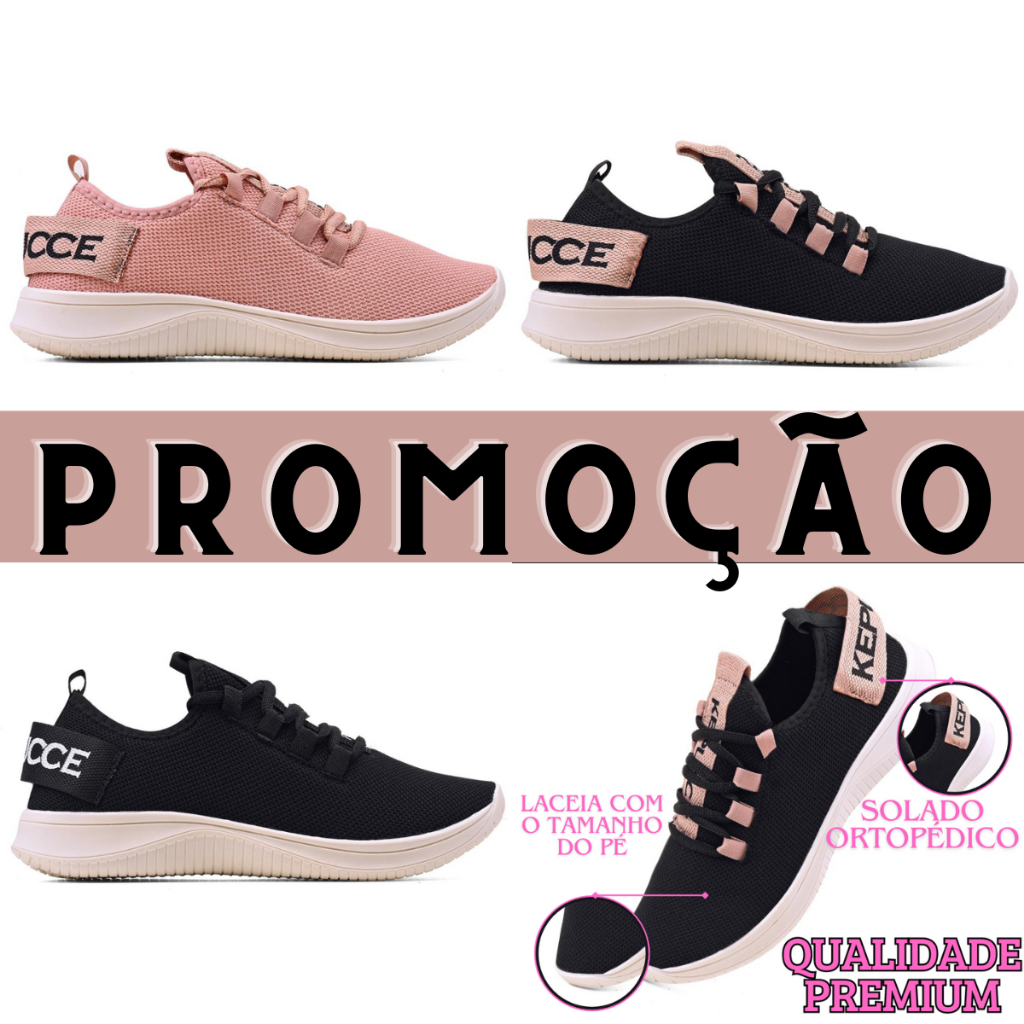 Tênis Ortopédico Feminino Leve Esporte Caminhada