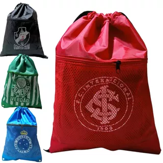 Mochila Saco de Nylon para Academia Ciclismo Futebol Mochila Saco de Time em Oferta na Shopee