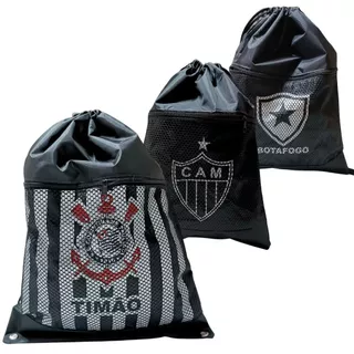 Mochila Bolsa Saco para Treino Academia Times Mochila de Alça Cordinha Bolsa Sacola em Oferta na Shopee
