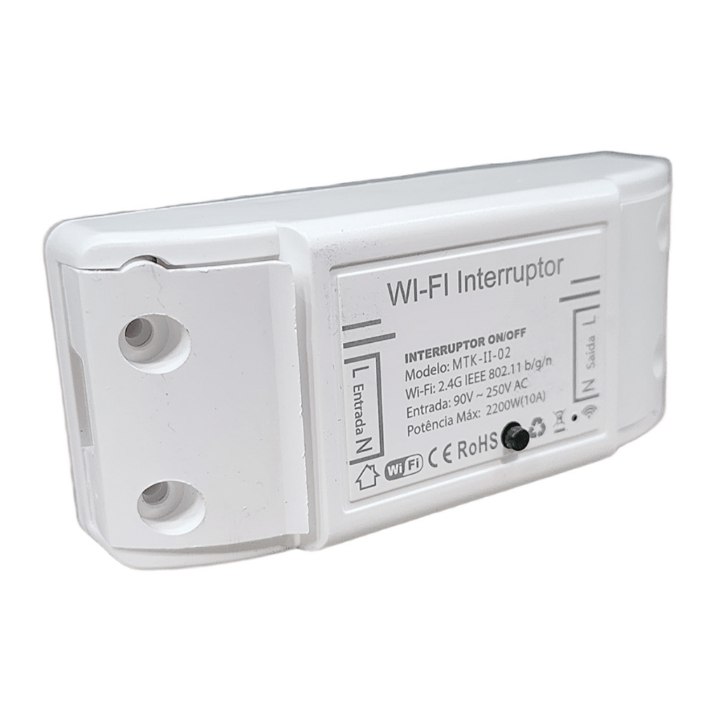 Módulo de Automação Inteligente TUYA 1 Canal, Wi-Fi 2,4Ghz, On-Off, 50 ...