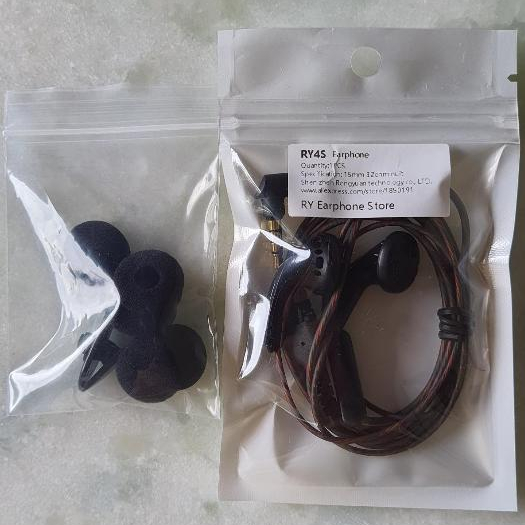 Fone RY4S Earbuds HiFi ORIGINAL com Microfone Ry4s 15mm Estilo Kbear ...