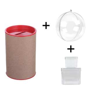 kit festa 10 Cofrinhos 10 Esferas e 20 Caixinhas acrilicas duplas 10 4x4 e 10 6x6 luxo lembrancinhas em Oferta na Shopee