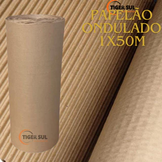 PAPELÃO ONDULADO 1,00 X 50m Proteção Obras Pisos Construção