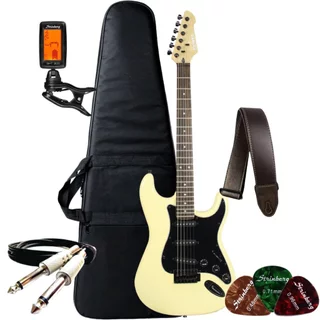 Kit Guitarra Elétrica Rockwave Stratocaster RW50 +Acessórios