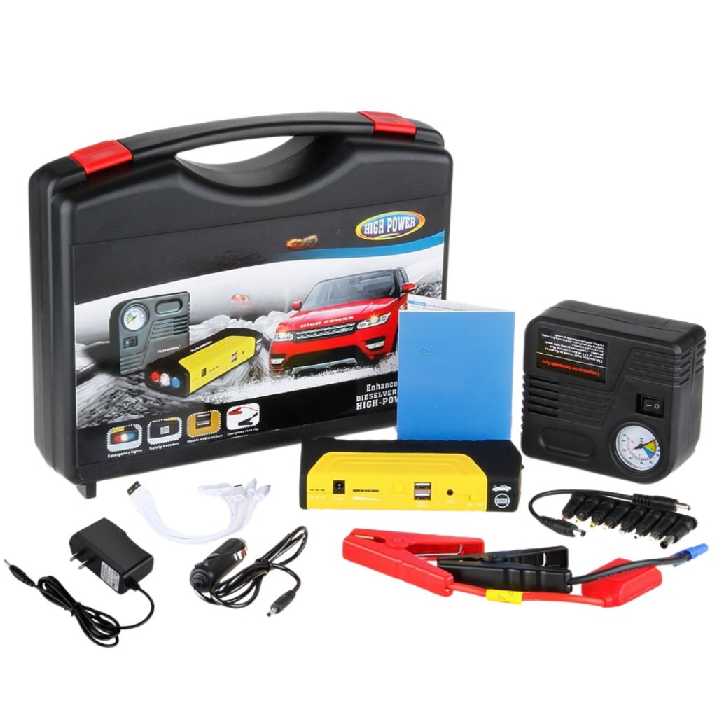 Auxiliar Partida Bateria Portátil Veicular Carro Emergência Automotivo Emergência 12000mah