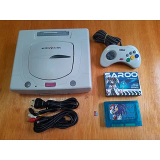 Sega Saturn + Everdrive Saroo + Controle + Cabos 100%