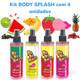 Kit 4 Body Splash| Corporal com Cheirinho de| Chiclete