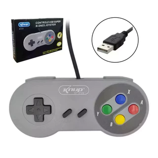 Controle Joystick Usb Super Nintendo Para Pc - Knup