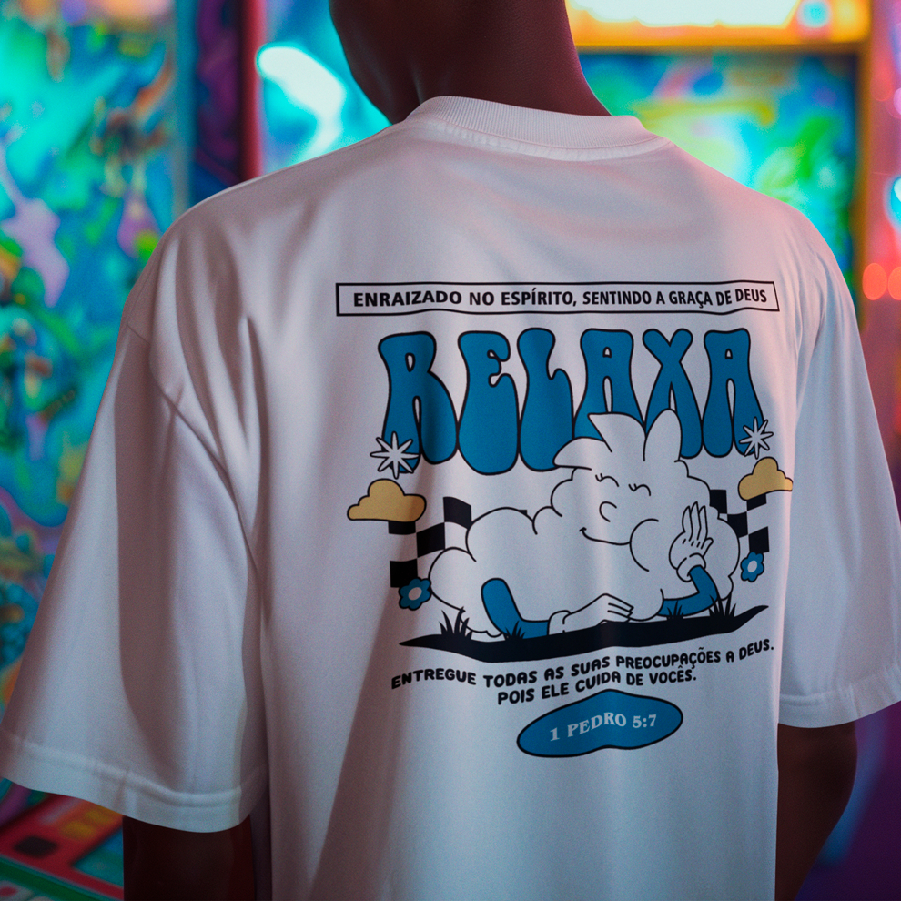 Camiseta Oversized ou Básica Unissex Algodão Gospel Cristã Feminina ou Masculina Envio Rápido