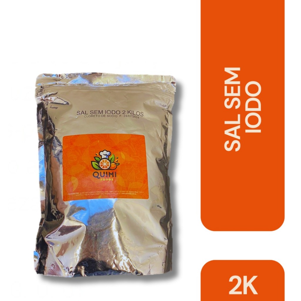Cloreto de Sódio Refinado sem IODO 2kg