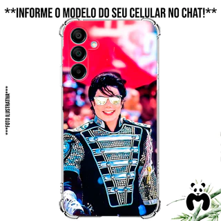 Capa Case Personalizada Michael Rei do Pop Jackson Billie Jean Musica Cantor Fãs Thriller Bad