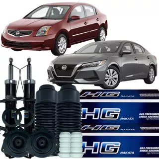 Kit Amortecedor Dianteiro Batente Coxim Sentra 2013 Á 2021