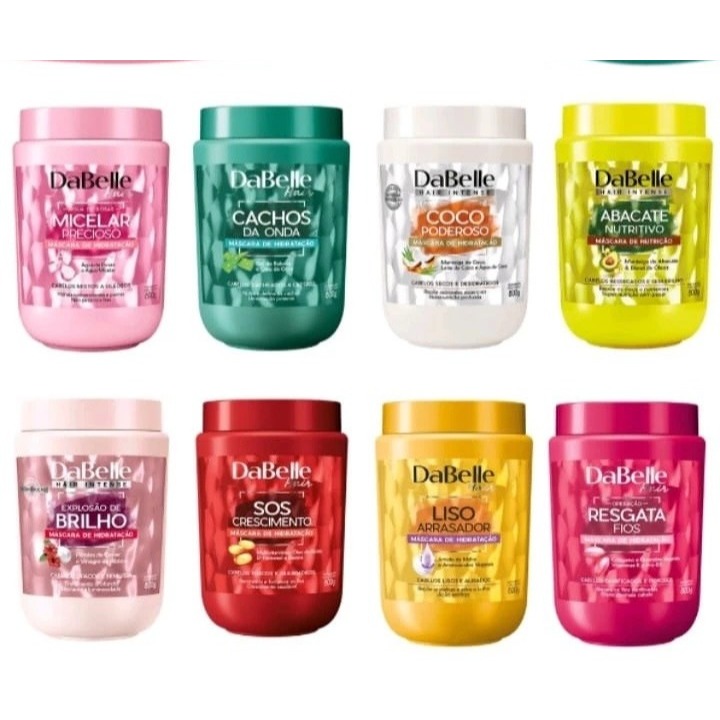 Mascára de Hidratação Dabelle Hair Love Todas as Curvaturas 800g ...
