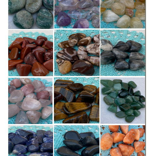 Cristais e Pedras Naturais Roladas