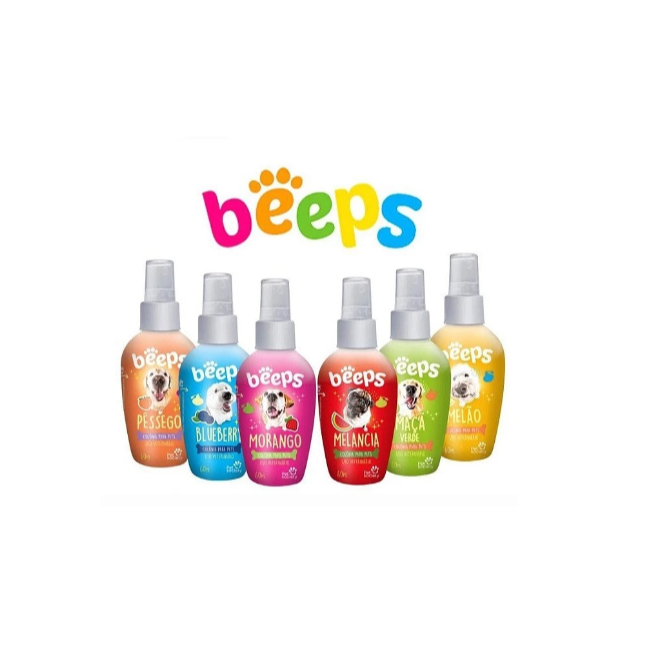 Colônia Beeps Petsociety 60ml Morango Blueberry Maça Verde Melancia ...