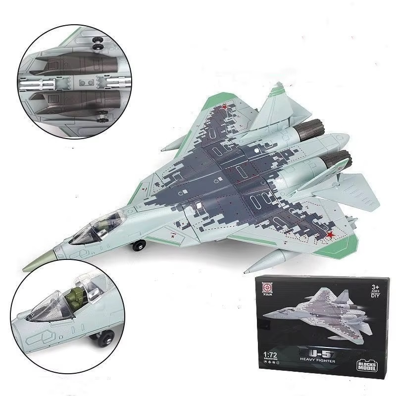 Miniatura Caça SU-57 - Fácil Montagem - NÃO precisa pintar/colar