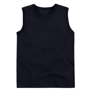 CAMISETA PRETA REGATA INFANTIL DO 2 AO 14