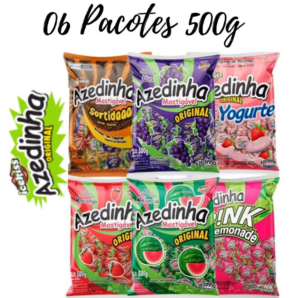 6 Pacotes de Balas 500g | Shopee Brasil
