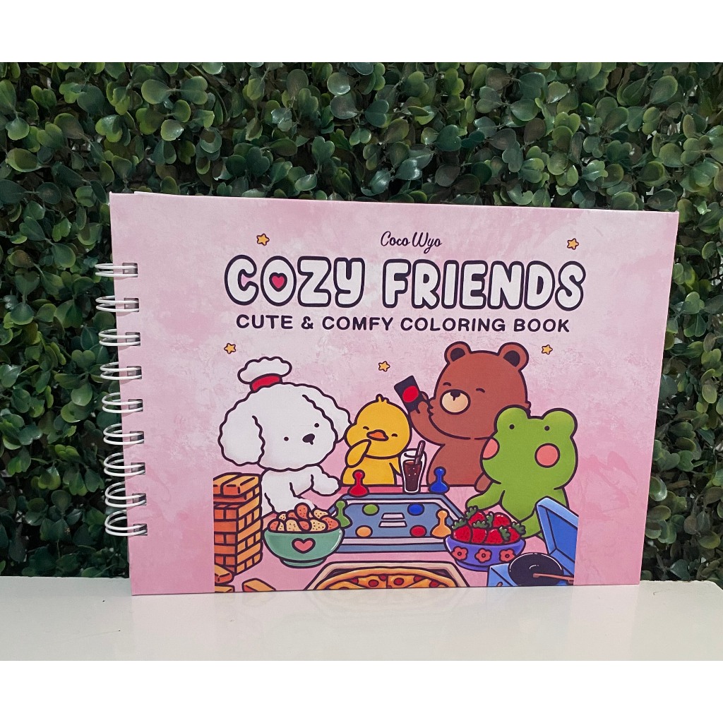Livro de colorir Cozy Friends | Shopee Brasil