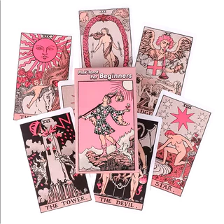 Tarot Rider Waite rosa pink deck cartas de tarô em Oferta na Shopee