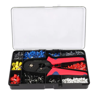 Kit Alicate Crimpar Prensa Box Com Terminais Ilhós 0,25 A 10mm