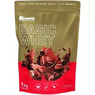 Whey Protein Growth Basic 1kg Original - Envio Imediato Original com Nota Fiscal