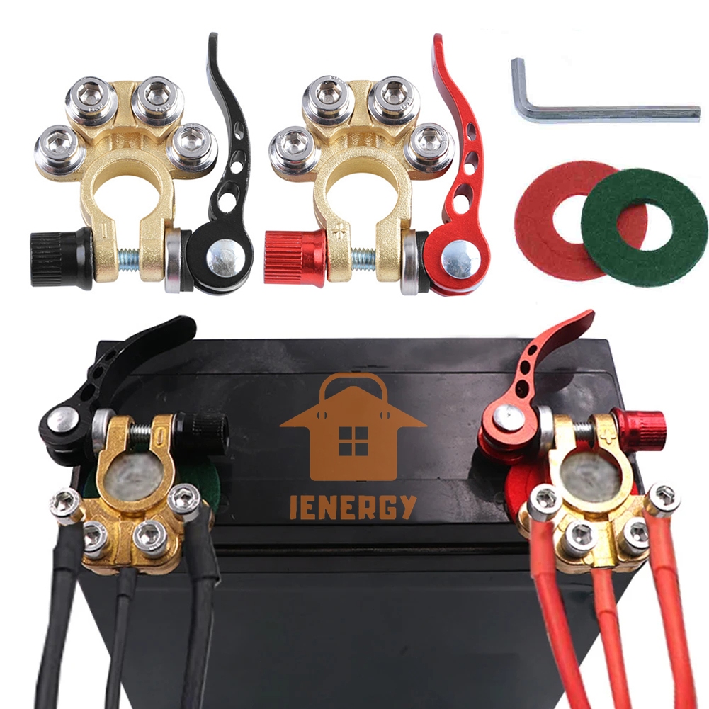 conector terminal bateria dourado c/ engate rápido carro par positivo negativo