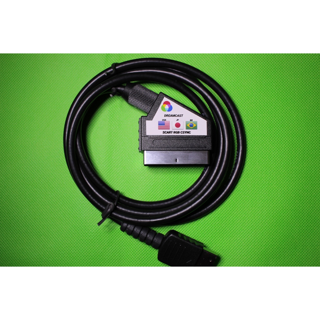 Cabo Scart rgb csync blindado para Dreamcast | Shopee Brasil