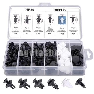 100 Peças Prendedor Híbrido De Clipes De Fixação De Pino Pára-Choques Kits Autopeças em Oferta na Shopee