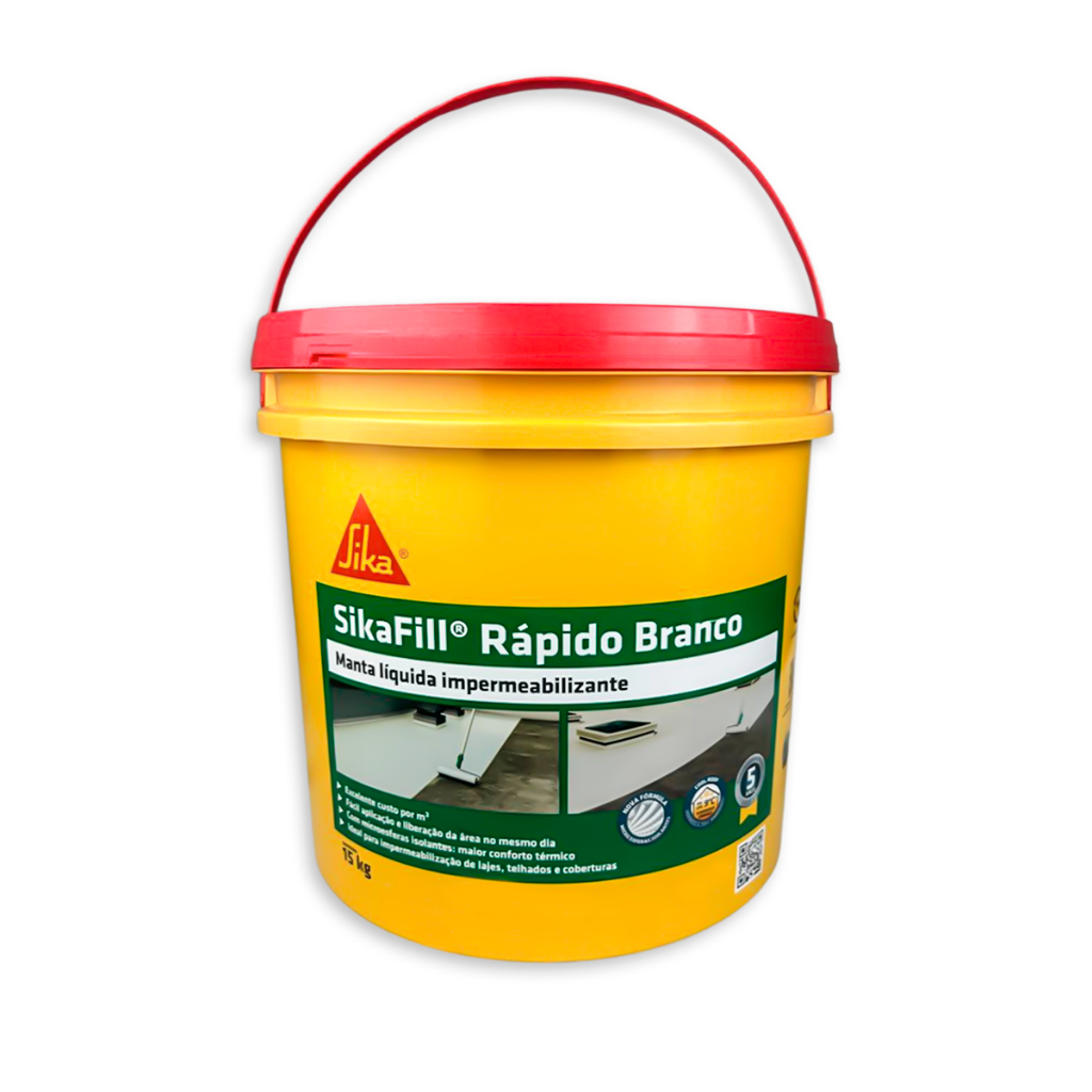 Manta Liquida Impermeabilizante Sikafill 15kg Rápido Branco Para Lajes ...
