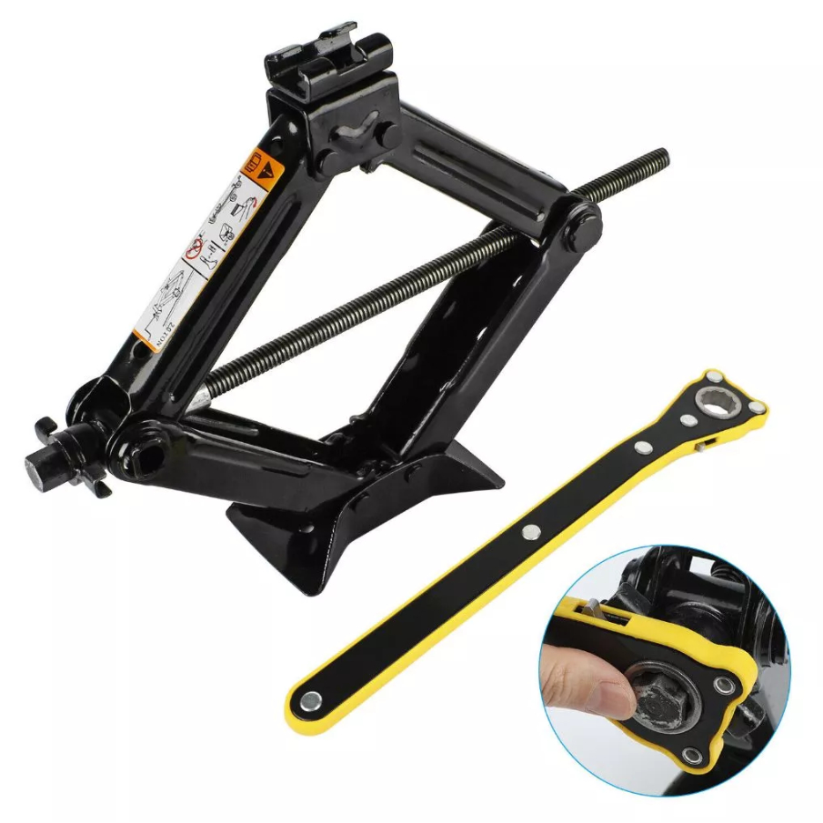 Macaco Sanfona Para Carro Universal 1.5 Toneladas Com Chave Catraca Jack Portátil Troca de Pneu