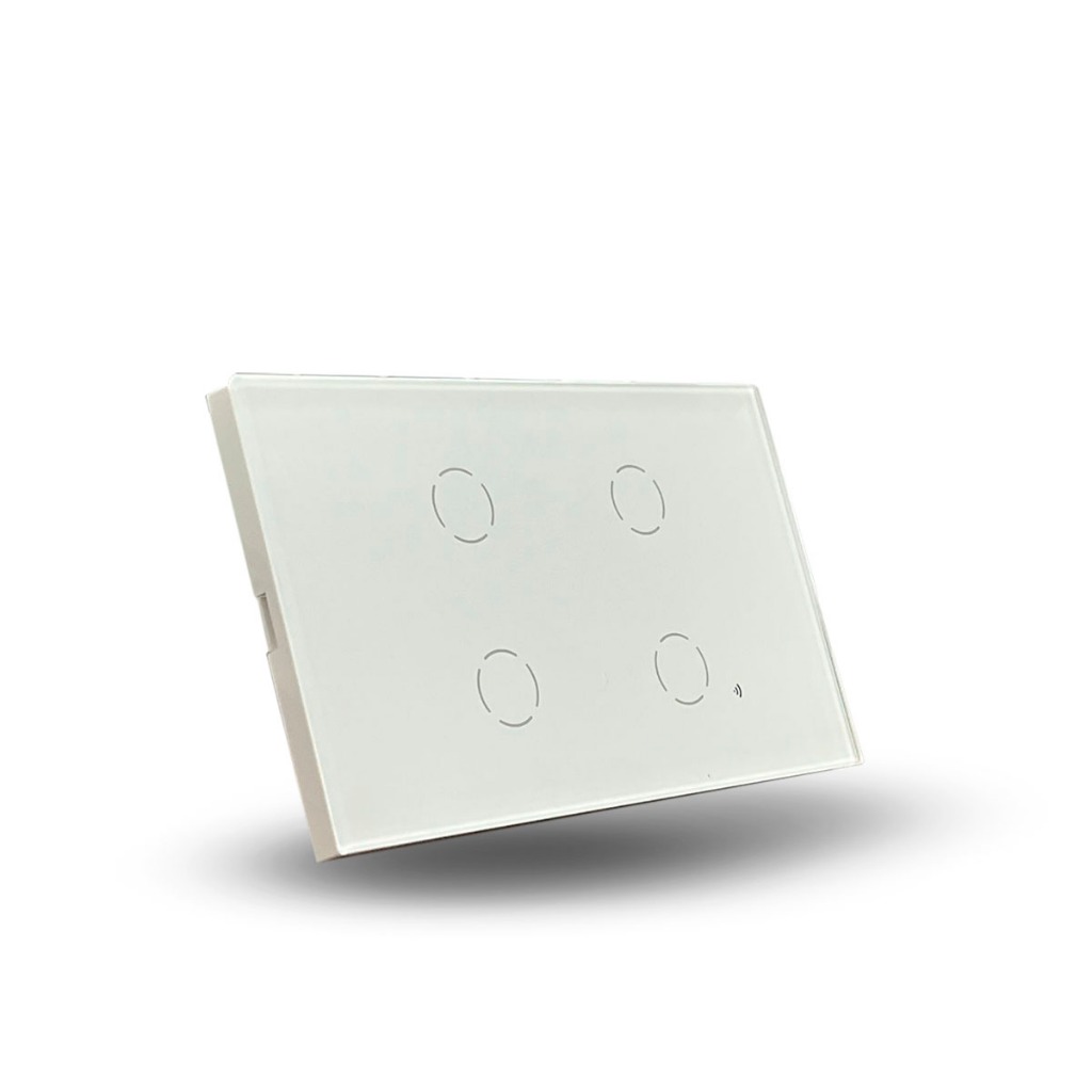 Interruptor Inteligente 4 Teclas Tuya Alexa Wifi