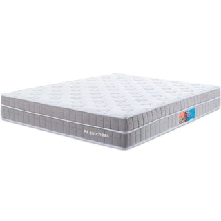 Colchão Casal Molas Ensacadas Espuma Nasa Ortopédico D33 com Pillow 138x188x26 cm BF Colchões