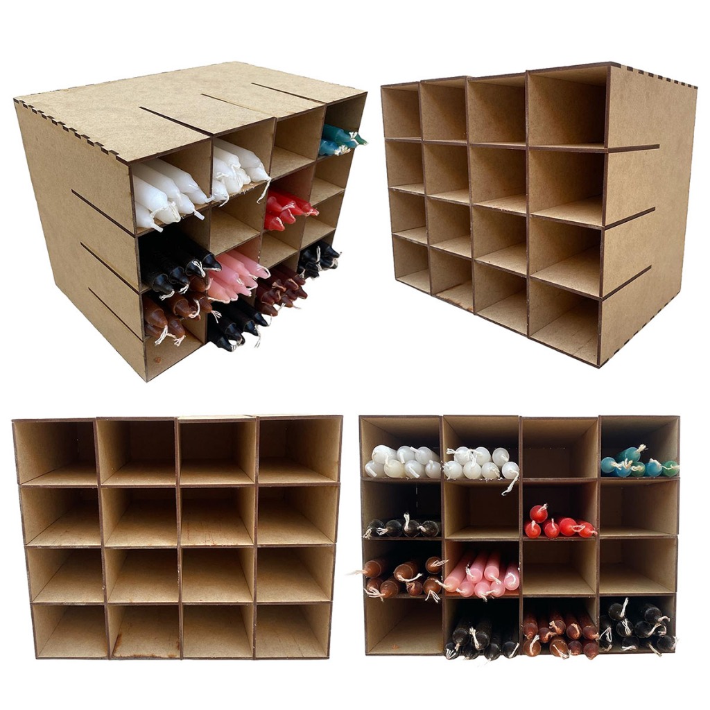 Organizador Porta Velas Umbanda Candomblé Quimbanda Mdf