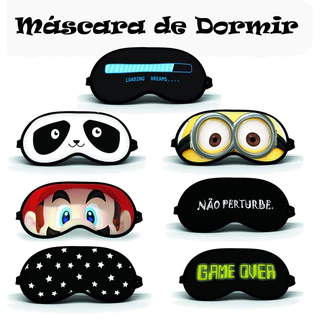 Máscara de Dormir ou Tapa Olhos Confortável Macia Bloqueia Luz Sono Profundo! em Oferta na Shopee