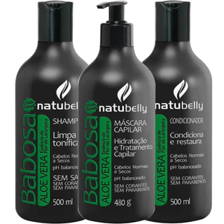 Kit Babosa Aloe Vera Natubelly Cosméticos Flor De Laranjeira