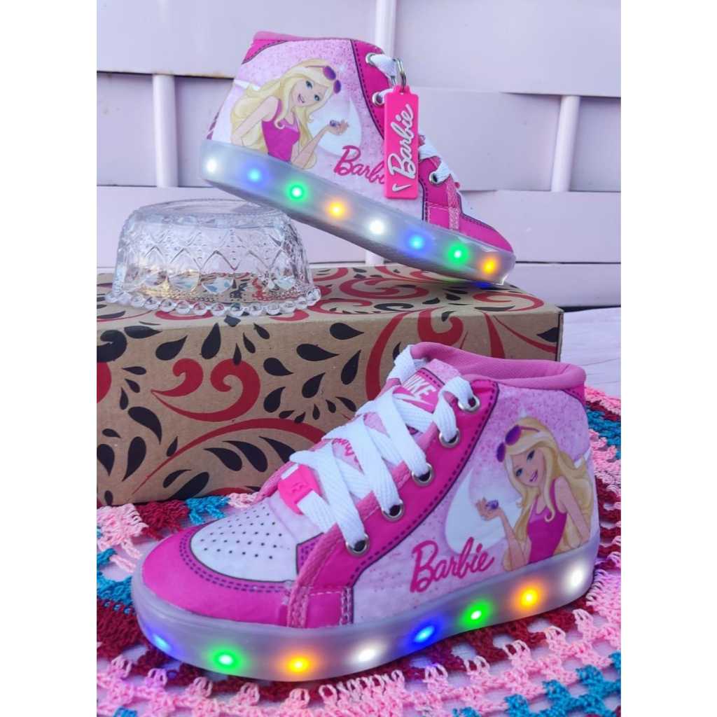 Tenis infantil pra menina da Barbie gliter confortavel barato ...