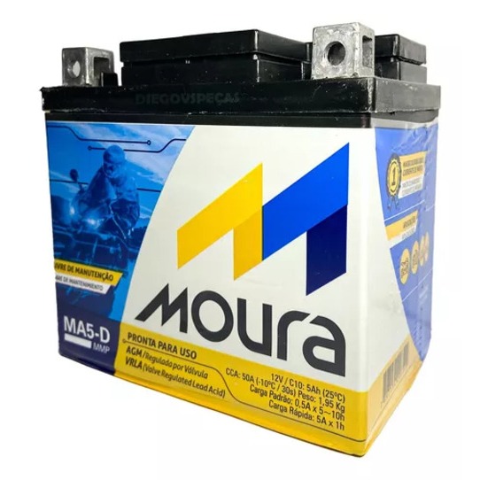 Bateria moto moura 12v 5ah YAMAHA NMAX 160 (2021-2024)