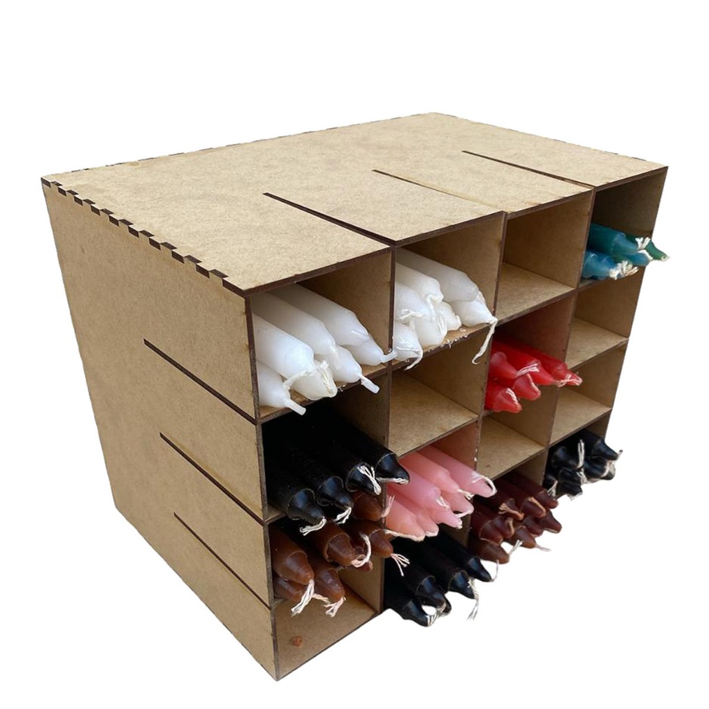 Organizador Porta Velas Umbanda Candomblé Quimbanda Mdf