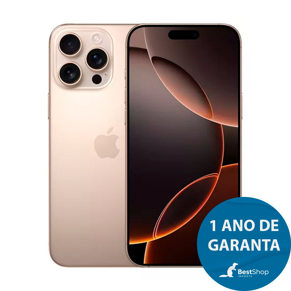 iPhone 16 Pro / 16 Pro Max 256GB 5G Dual eSim Novo (Lacrado 1 ano
