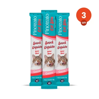 kit 3 Petisco Finotrato Cat Stix Gatos Adultos Sabor Atum 15g em Oferta na Shopee