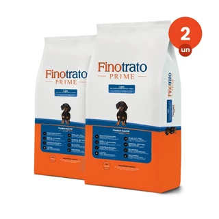 kit 2 Ração Finotrato Prime Light Premium Especial Cães Adultos Raças Pequenas e Médias Sabor Frango e Cereais 10,1kg em Oferta na Shopee